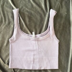 Women's Ribbed Lilac Tank Top